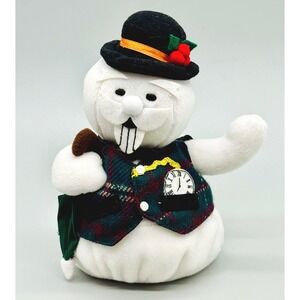 Stuffins Sam the Snowman Plush Christmas Rudolph Red Nosed Reindeer CVS 1999